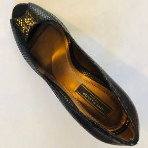 - Ann Taylor Leather Peeptoe Heels